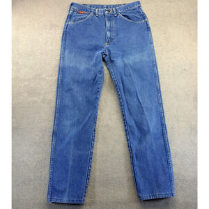 VTG Wrangler Jeans Mens 34x34 Blue Cotton Denim Regular Fit 99001SW 70s 80s Era